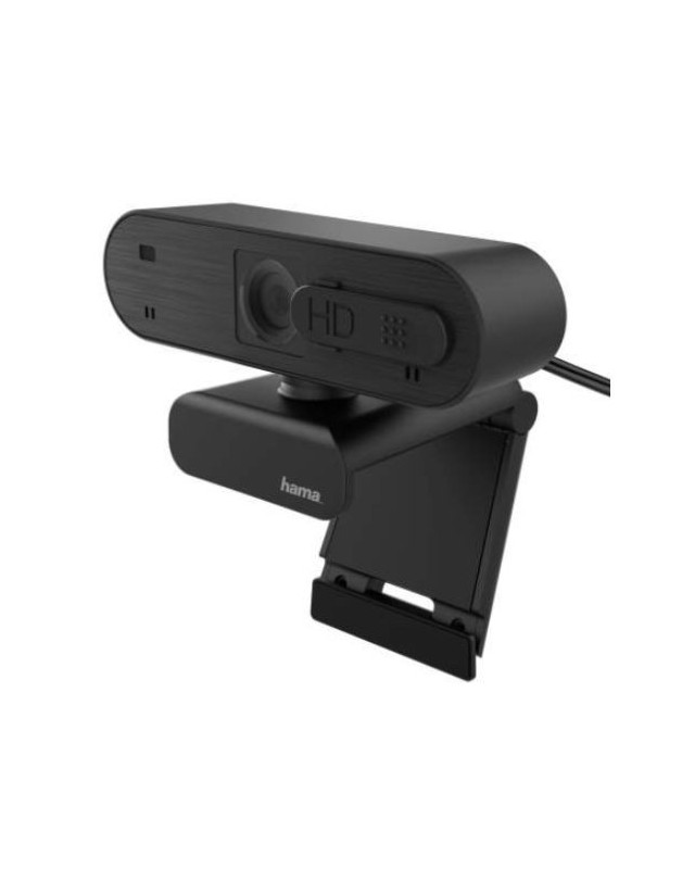 HamaC-600 Pro FHD Webcam with Mic, 1080p, 30fps, Auto-Focus, Lighting Adjustment, Stand/Clamp