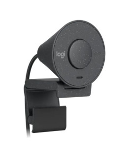 Logitech BRIO 305 1080p 2MP Webcam, USB-C, Light Correction, Privacy Shutter, Noise-Reducing Mic, Graphite