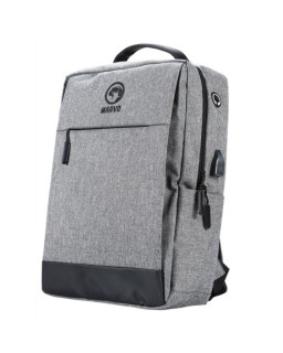 Marvo Scorpion Urbano 20 Black Waterproof 15.6 Inch Laptop Backpack with USB Charging Port (Grey)