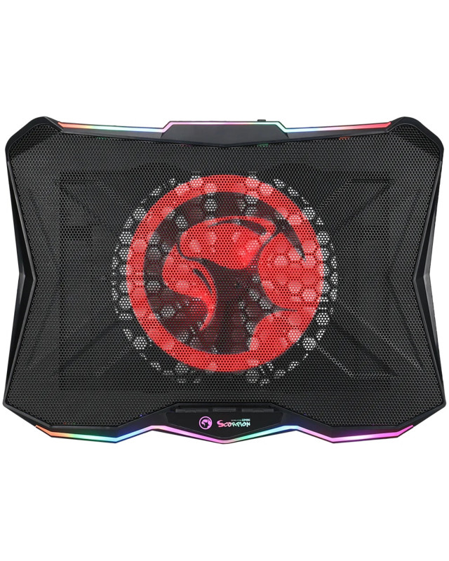 Marvo Scorpion FN-40 Atlas 40 USB Powered RGB Laptop Cooling Stand (Black)
