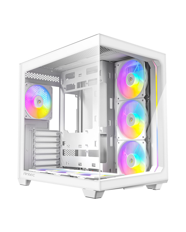 ANTEC Constellation C5 White ARGB Case, 270' Full-View Tempered Glass, Dual Chamber, Support Back-Connect Motherboards, 7 x ARGB PWM Fans With Built-In Fan Controller, ATX, Micro-ATX, ITX