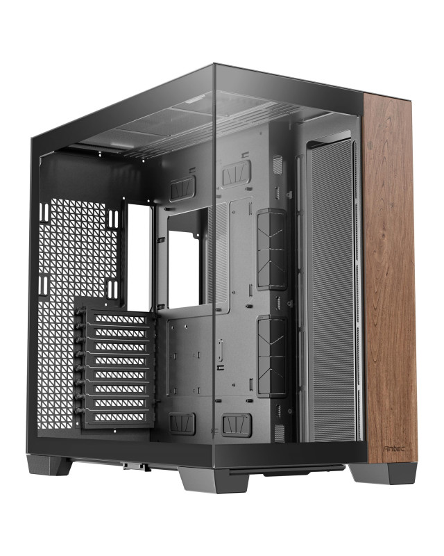 ANTEC Constellation C8 Dual Chamber Case, Gaming, Wood, Full Tower, 2 x USB 3.0 / 1 x USB Type-C, Seamless Left and Front Tempered Glass Side Panel, E-ATX, ATX, Micro ATX, ITX