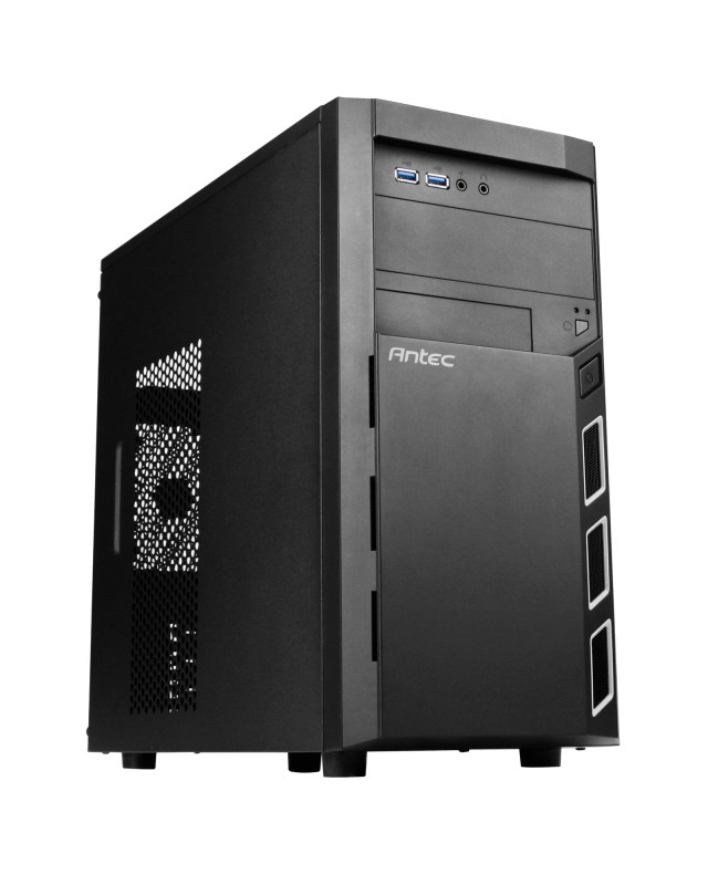 ANTEC VSK 3000 Elite Case, Home & Business, Black, Micro Tower, 2 x USB 3.0, Micro ATX, Mini-ITX, Perfect for Enterprise Users