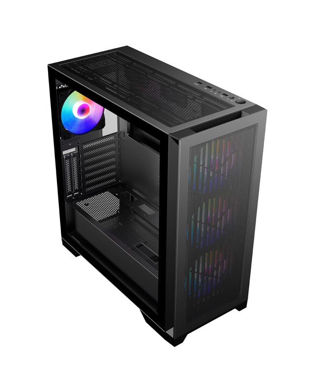 CRONUS Phanes Gaming PC Case, Full Tower with Tempered Glass, ARGB Lighting, Enhanced Connectivity, and Superior Airflow, ATX, Micro ATX, Mini-ITX, and E-ATX