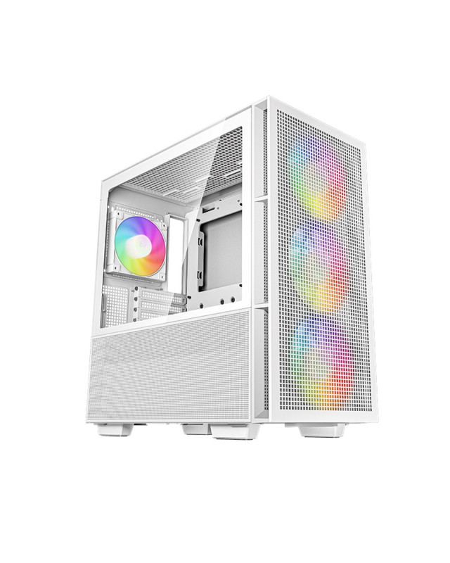 DeepCool CH560, White, Mid Tower Gaming Case, Tempered Glass, 4x ARGB Fans, E-ATX/ATX/MicroATX