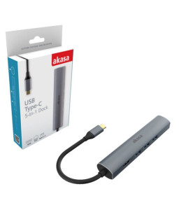 Akasa AK-CBCA22-18BK USB Type-C 5-In-1 Hub with HDMI & Ethernet