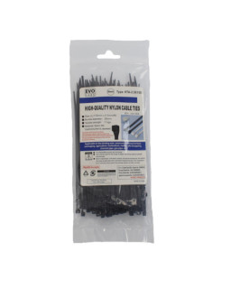 Evo Labs Black Cable Ties 150 x 2.5mm 100 Pack