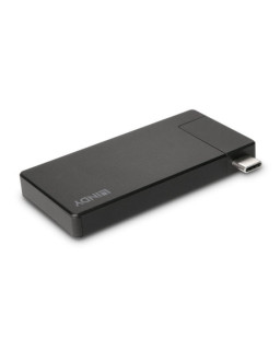 LINDY 43336 USB-C Laptop Micro Docking Station with 1 x HDMI (F) 1 x USB Type-A (F) & USB Type-C Featuring Power Delivery 3.0 Capable up to 100W for Pass-Through Charging, Supports HDMI Resolutions up to 4K 3840x2160@60Hz