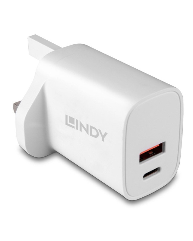 LINDY 73416 20W USB Type A & C Charger