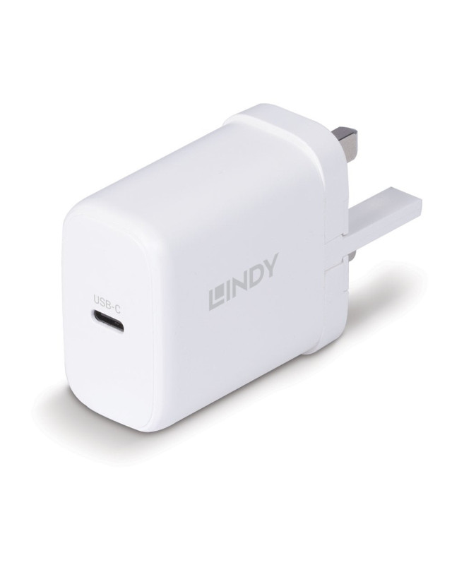 LINDY 73427 65W USB Type C GaN Charger UK Plug
