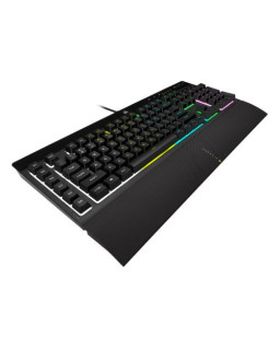 Corsair K55 RGB PRO Membrane Gaming Keyboard, USB, 5-Zone RGB, 12-Key Rollover, Anti-Ghosting, 6 Macros, IP42
