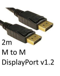 DisplayPort 1.2 (M) to DisplayPort 1.2 (M) 2m Black OEM Display Cable