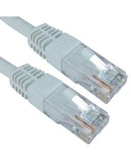 RJ45 (M) to RJ45 (M) CAT6 0.25m White OEM Moulded Boot Copper UTP Network Cable