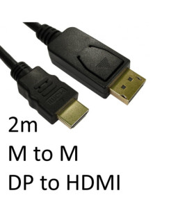 DisplayPort (M) to HDMI (M) 2m Black OEM Display Cable