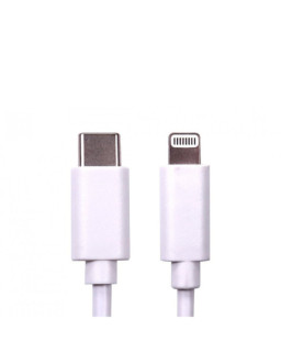 TARGET NLMOB-C-LT-2M Data Cable, USB 2.0 Type-C (M) to Apple Lightning (M), 2m, White, MFI Certified, 9V 2.2A Charging Power, White PVC Jacket, OEM Polybag Packaging