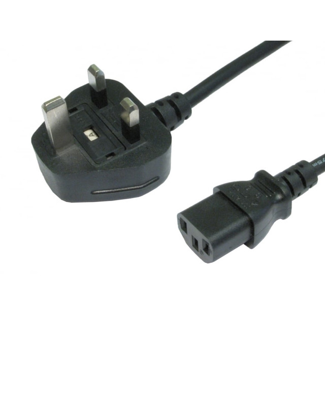 UK Mains to IEC Kettle 10m Black OEM Power Cable