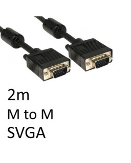 SVGA (M) to SVGA (M) 2m Black OEM Display Cable