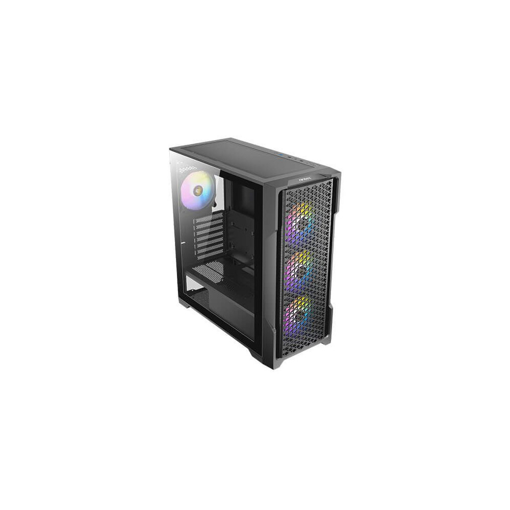 Antec AX90 Gaming Case w/ Glass Window, ATX, 4 ARGB Fans, ARGB Control Hub, LED Control Button, Mesh Airflow