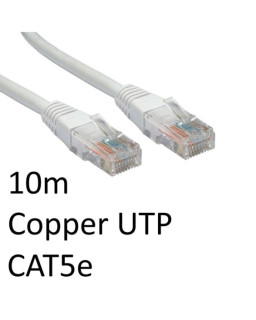 RJ45 (M) to RJ45 (M) CAT5e 10m White OEM Moulded Boot Copper UTP Network Cable