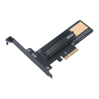 Akasa M.2 SSD to PCIe Adapter Card w/ Heatsink,...