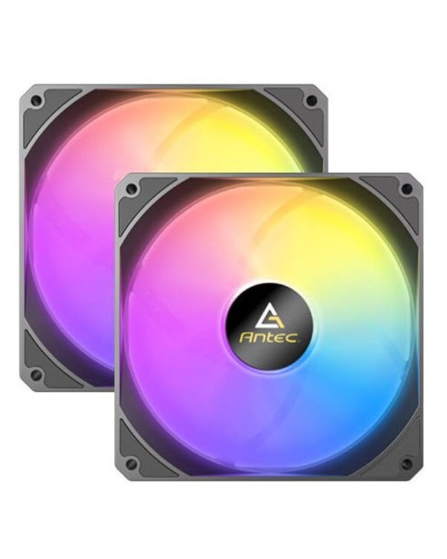 Antec P14 ARGB PWM 140mm Case Fan, 2 Pack, Hydraulic Bearing, 240-1350 RPM, Black