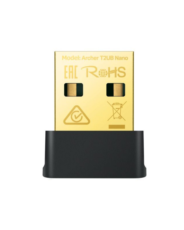 TP-LINK (Archer T2UB Nano) AC600 (433+200) Wireless Dual Band Nano USB Adapter, Bluetooth 4.2, Advanced WPA3 Security