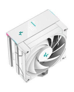 DeepCool AK400 Digital CPU Cooler, White, 1x 120mm Fan, Single Tower, ARGB, 4x Direct Touch Copper Heatpipes, Intel/AMD