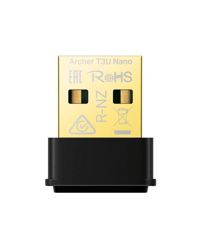 TP-LINK (Archer T3U Nano) AC1300 Wireless Dual Band Nano USB Adapter, MU-MIMO, USB2