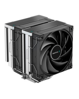 DeepCool AK620 Fan CPU Cooler, Universal Socket, Dual Powerful 120mm FDB PWM Black Fans, 1850RPM, 6 Heat Pipes, 260W Heat Dissipation Power, Unique Matrix Fin Design