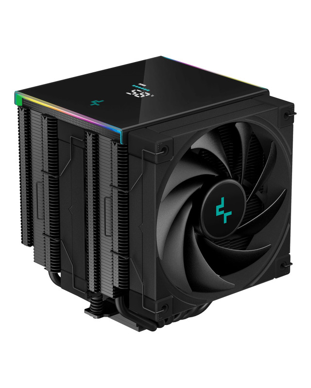 DeepCool AK620 Digital CPU Cooler, Black, 2x 120mm Fan, Dual Tower, ARGB, 6x Direct Touch Copper Heatpipes, Intel/AMD