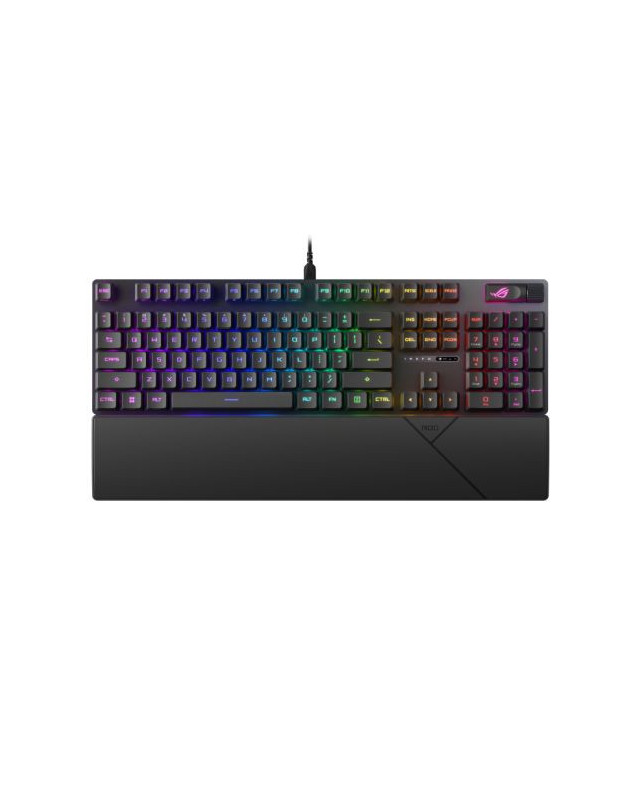 Asus ROG STRIX SCOPE II RX Red Mechanical RGB Gaming Keyboard, ROG RX Red Switches, IP57, Sound Dampening, PBT Keycaps, Intuitive Controls