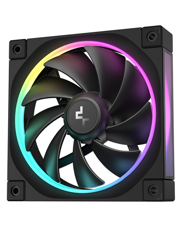 DeepCool FL12 120mm PWM Fan - High Performance, Low Noise, Fluid Dynamic Bearing, 36 ARGB LEDs, 500-2150 RPM, 55 CFM Airflow, 4-Pin PWM Control