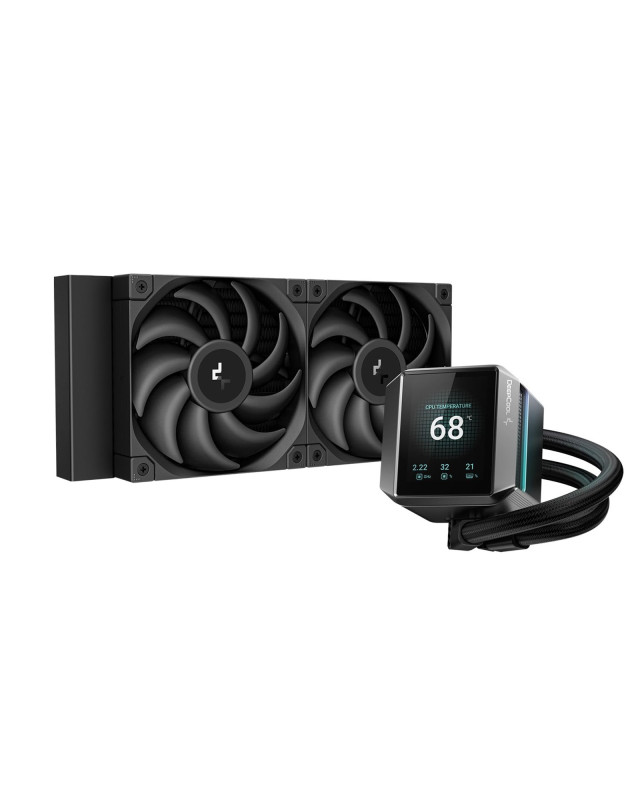 DeepCool Mystique 240 CPU Cooler, Personalized Cooling with 2.8" TFT LCD Screen and Enhanced Pump Performance, 5 year warranty