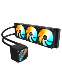 GIGABYTE GP-GIGABYTE GME 360 All-in-One Liquid CPU Cooler with 360mm Radiator, ARGB Lighting, Teflon Tubing and Magnetic Rotating Cover