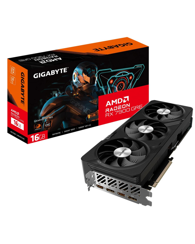Gigabyte AMD Radeon RX 9070 GAMING OC 16G Graphics Card, 16GB GDDR6, 3584 Streams, TBD MHz Core Clock, Triple Fan, RGB, 3x DisplayPorts / 1x HDMI Port