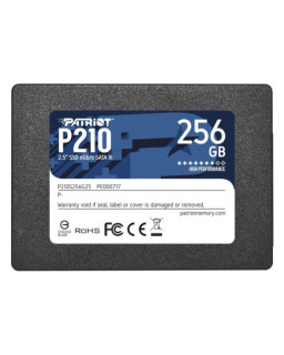 Patriot P210 (P210S256G25) 256GB 2.5 Inch SSD, Sata 3 Interface, Read 500MB/s, Write 400MB/s, 3 Year Warranty