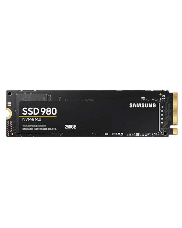 Samsung 980 (MZ-V8V250BW) 250GB NVMe SSD, M.2 Interface, PCIe Gen3, 2280, Read 2900MB/s, Write 1300MB/s, 5 Year Warranty