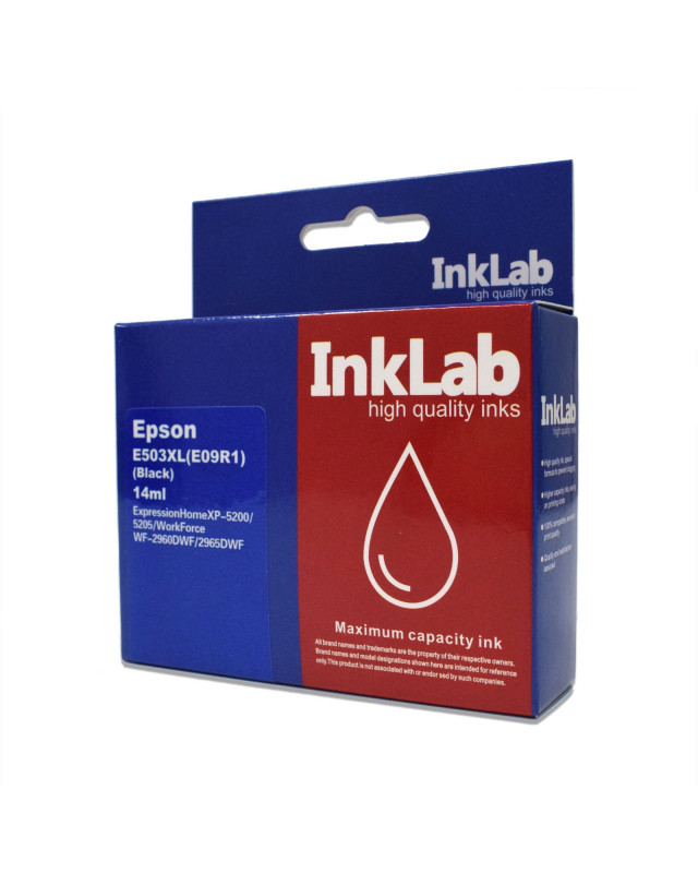 InkLab 503XL Epson Compatible Black Replacement Ink