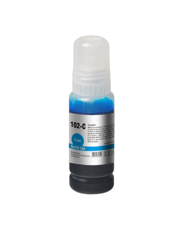 InkLab 102 Epson Compatible EcoTank Cyan Ink Bottle