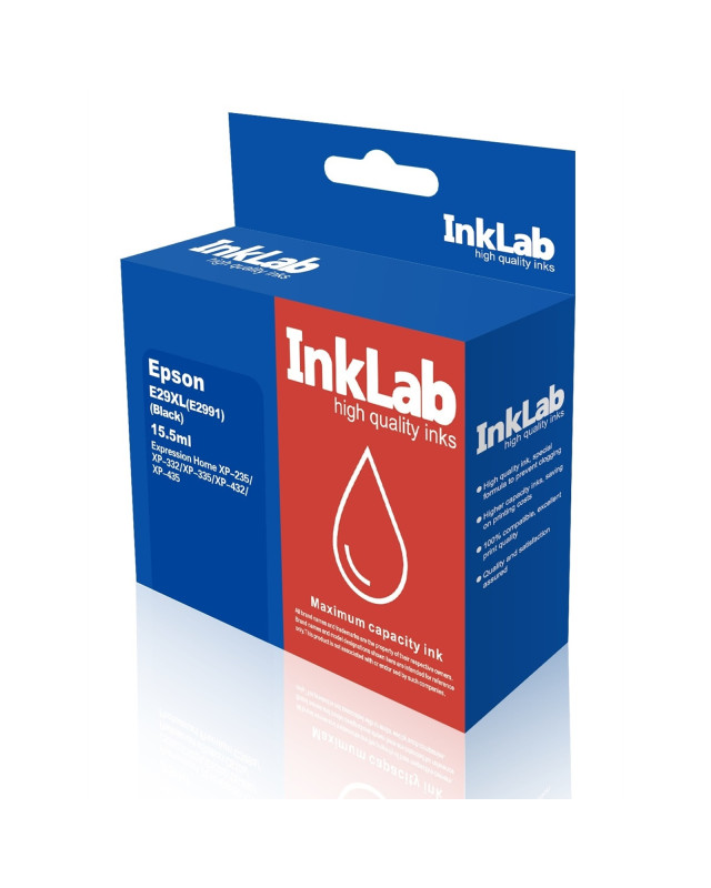 InkLab 29 XL Epson Compatible Black Replacment Ink
