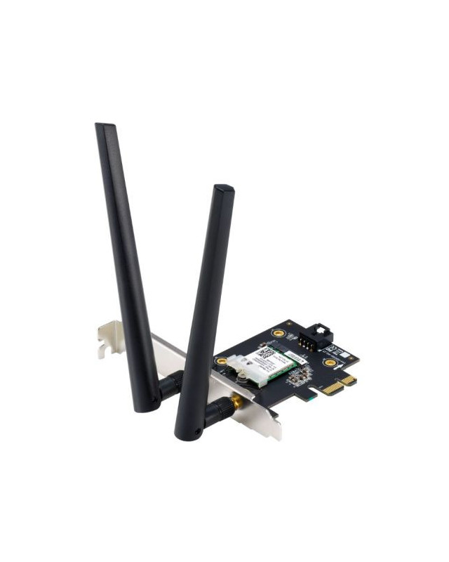 Asus (PCE-AXE5400) AXE5400 Wi-Fi 6E Tri-Band PCI Express Adapter, Bluetooth 5.2, OFDMA & MU-MIMO