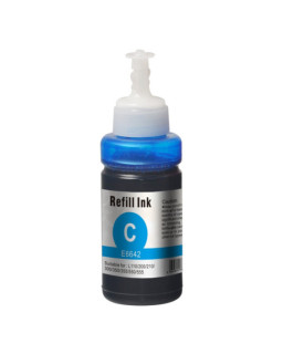 InkLab 6642 Epson Compatible EcoTank Cyan ink bottle