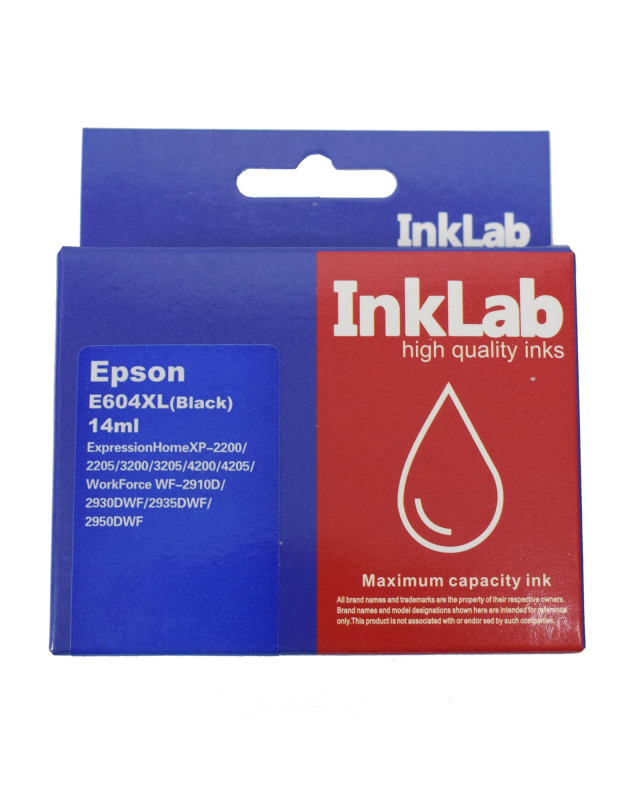 InkLab 604 Epson Compatible Black Replacement Ink
