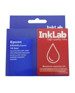 InkLab 604 Epson Compatible Cyan Replacement Ink