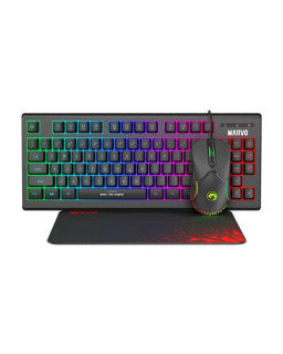 Marvo Scorpion CM310 Loot 30 3 in 1 RGB Gaming UK Layout TKL Keyboard, Mouse and Mat Bundle (Black)