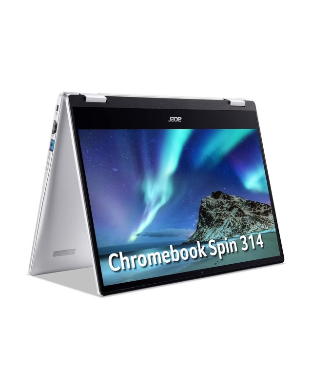 Acer Chromebook Spin 314 CP314-1H 2 in 1 Laptop, 14 Inch FHD Touchscreen, Intel Celeron N4500, 4GB RAM, 64GB eMMC, Intel Graphics, Chrome OS
