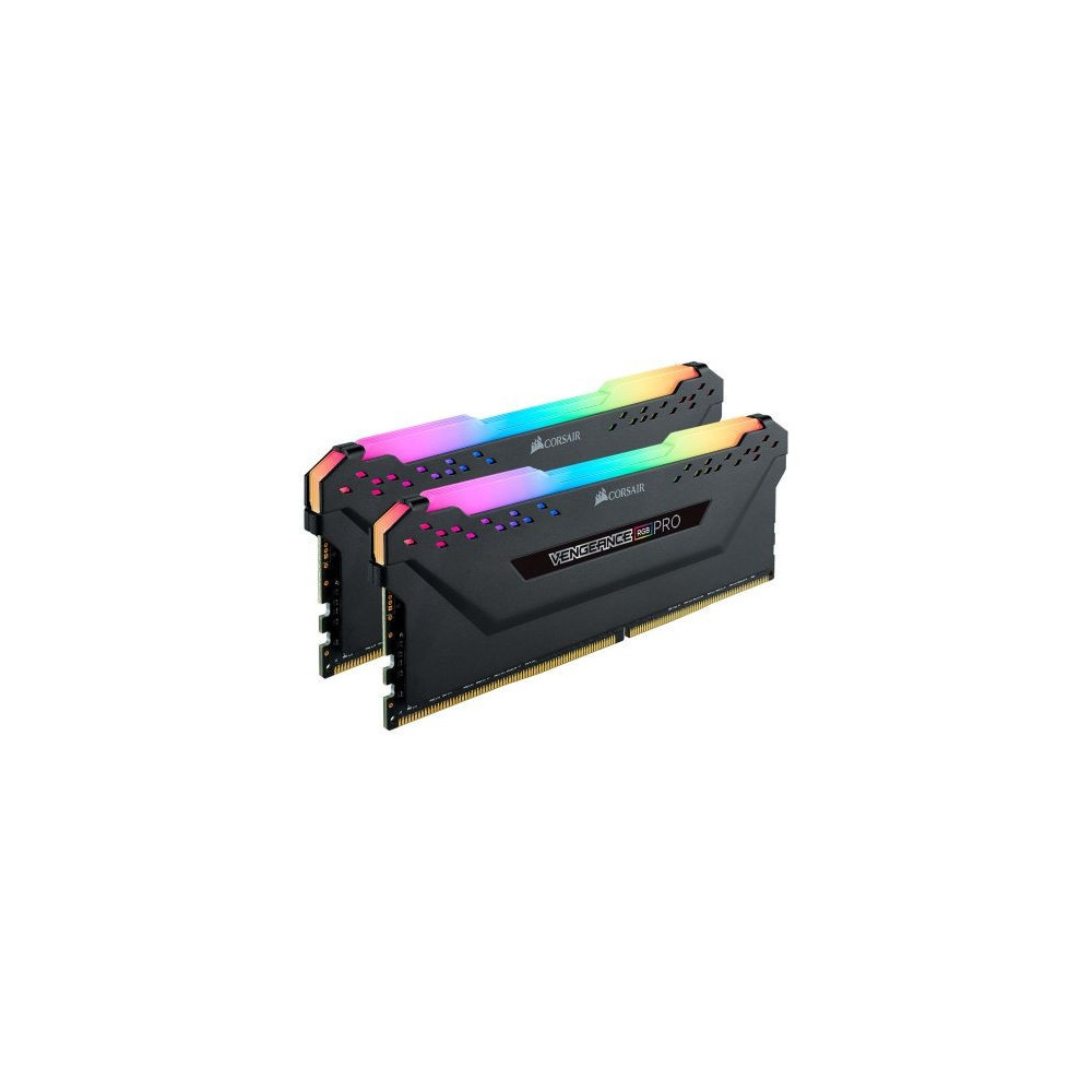 Corsair Vengeance RGB Pro 32GB Memory Kit (2 x 16GB), DDR4, 3200MHz (PC4-25600), CL16, XMP 2.0, Black