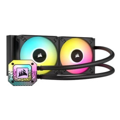 Corsair iCUE H100i ELITE CAPELLIX XT 240mm RGB Liquid CPU Cooler, AF120 RGB ELITE Fans, 33 LED Pump Head, iCUE Controller Includ