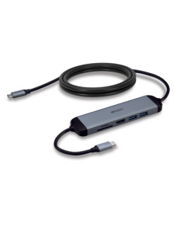 Lindy DST-Micro 140 Laptop Docking Station with USB-C, 1x 4K HDMI and Pass-Through Charging