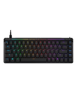 Asus ROG FALCHION ACE HFX Compact 65% Analog RGB Gaming Keyboard, Wired (Dual USB-C), ROG HFX Magnetic Switches, Rapid Trigger, Touch Panel